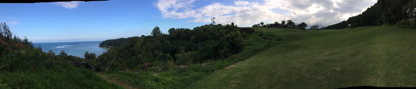 View from the top of the ridge