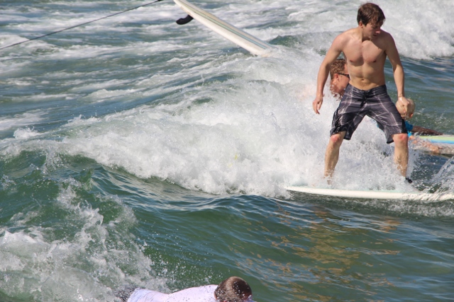 Rhodey surfing